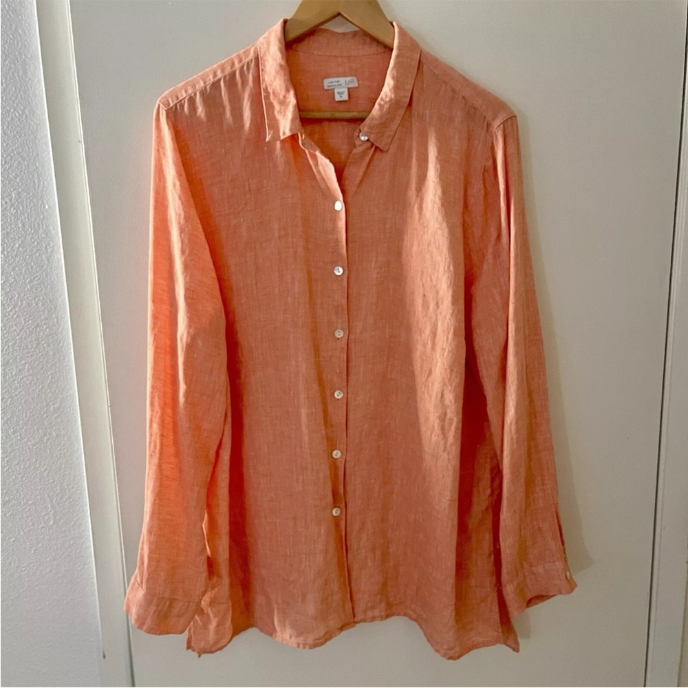J. Jill Linen Button Top